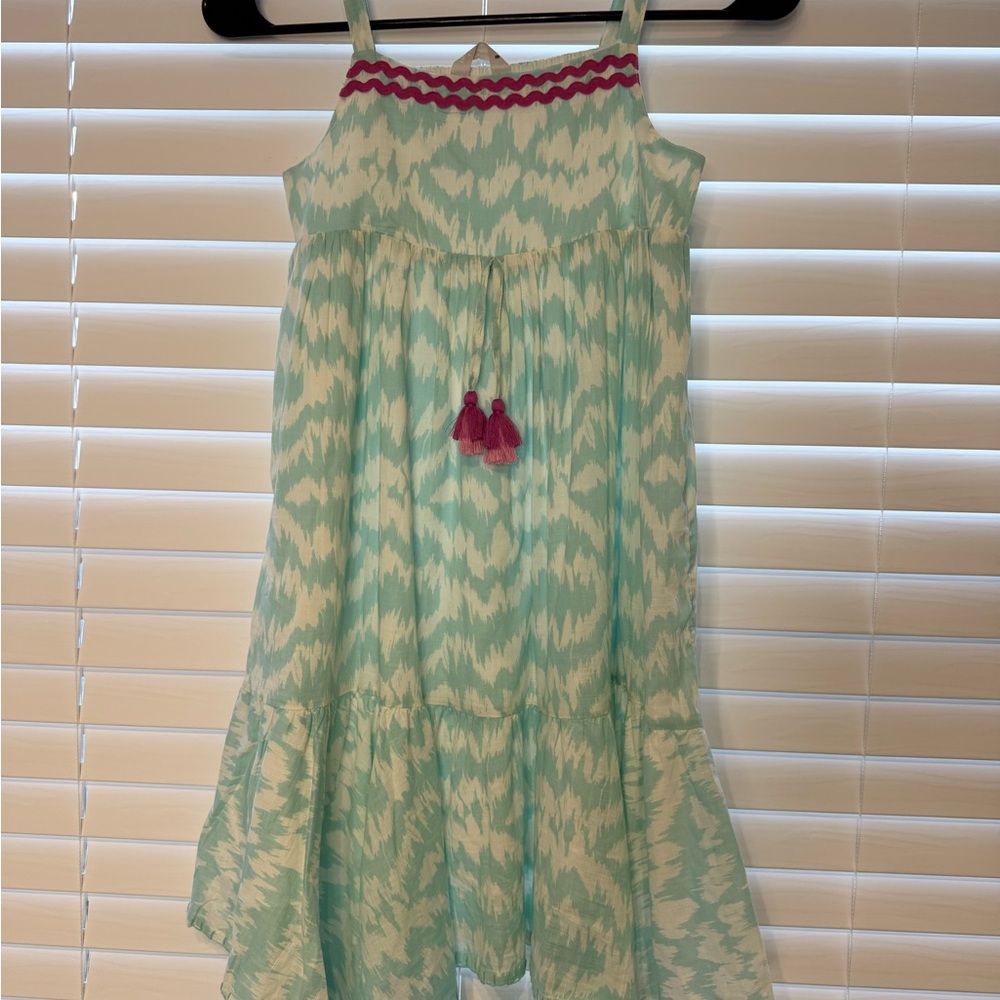 Chic Mint and Purple Kids Casual Dress